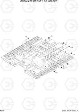 6310 GROMMET GROUP(LOG LOADER) R250LC-7A, Hyundai