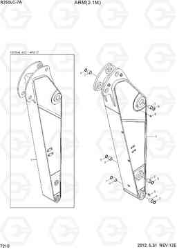 7210 ARM(2.10M) R250LC-7A, Hyundai