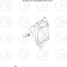 7350 BUCKET(1.07M3 SAE HEAPED, HEAVY DUTY) R250LC-7A, Hyundai