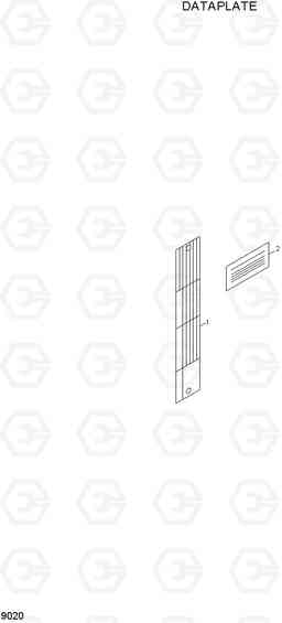 9020 DATAPLATE R250LC-7A, Hyundai