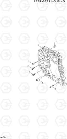 9030 REAR GEAR HOUSING R250LC-7A, Hyundai