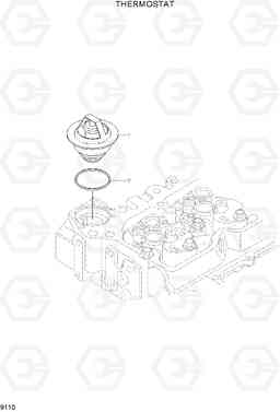 9110 THERMOSTAT R250LC-7A, Hyundai