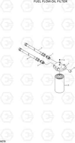 9270 FULL FLOW OIL FILTER R250LC-7A, Hyundai