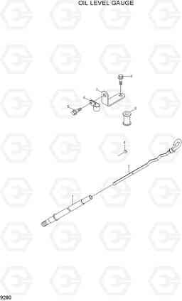 9280 OIL LEVEL GAUGE R250LC-7A, Hyundai