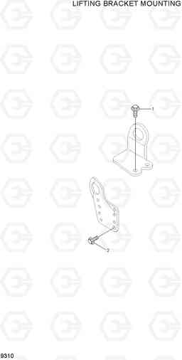 9310 LIFTING BRACKET MOUNTING R250LC-7A, Hyundai