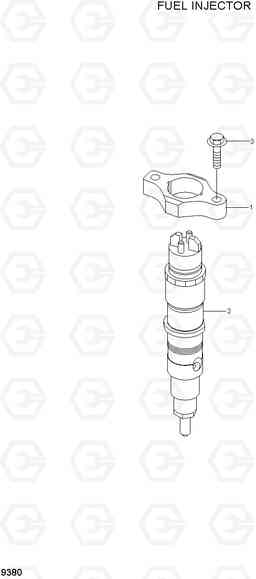 9380 FUEL INJECTOR R250LC-7A, Hyundai