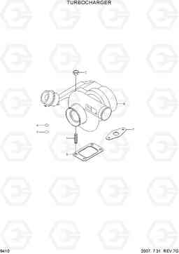 9410 TURBOCHARGER R250LC-7A, Hyundai