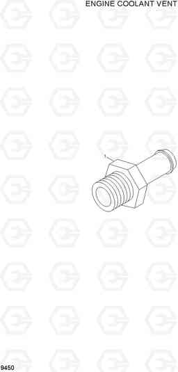 9450 ENGINE COOLANT VENT R250LC-7A, Hyundai
