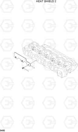 9480 HEAT SHIELD 2 R250LC-7A, Hyundai