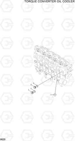 9520 TORQUE CONVERTER OIL COOLER R250LC-7A, Hyundai