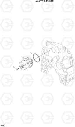 9580 WATER PUMP R250LC-7A, Hyundai