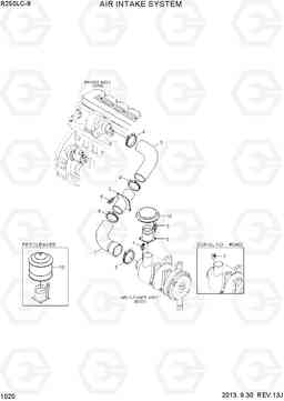 1020 AIR INTAKE SYSTEM R250LC-9, Hyundai