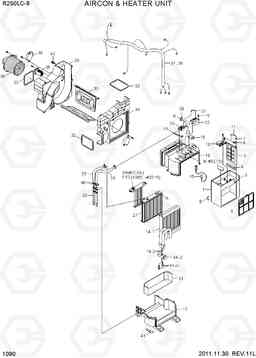 1090 AIRCON & HEATER UNIT R250LC-9, Hyundai