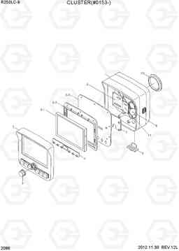 2086 CLUSTER(#0153-) R250LC-9, Hyundai