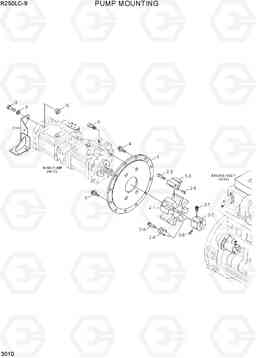 3010 PUMP MOUNTING R250LC-9, Hyundai