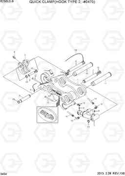 3454 QUICK CLAMP(HOOK TYPE 2, -#0470) R250LC-9, Hyundai