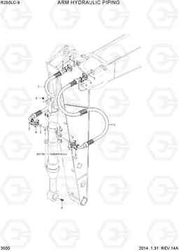 3500 ARM HYDRAULIC PIPING R250LC-9, Hyundai