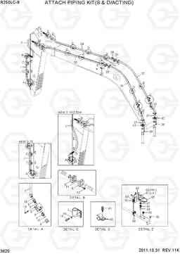 3620 ATTACH PIPING KIT(S & D/ACTING) R250LC-9, Hyundai