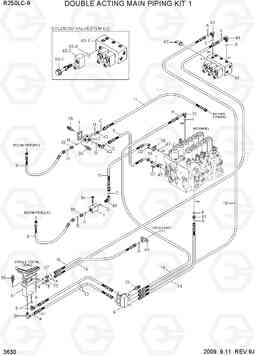 3630 DOUBLE ACTING MAIN PIPING KIT 1 R250LC-9, Hyundai