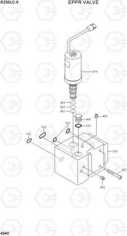 4040 EPPR VALVE R250LC-9, Hyundai