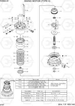 4107 SWING MOTOR (TYPE 3) R250LC-9, Hyundai