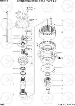 4110 SWING REDUCTION GEAR (TYPE 1, 2) R250LC-9, Hyundai