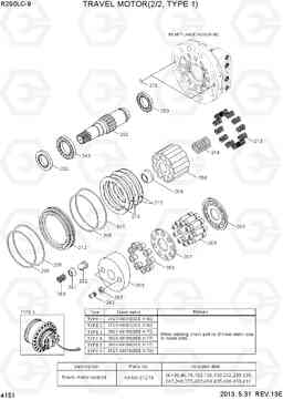 4151 TRAVEL MOTOR(2/2, TYPE 1) R250LC-9, Hyundai