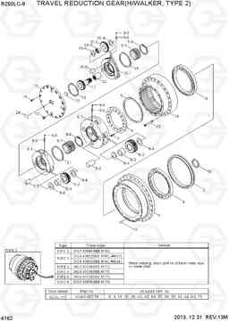 4162 TRAVEL REDUCTION GEAR(H/WALKER, TYPE 2) R250LC-9, Hyundai