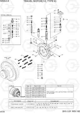 417A TRAVEL MOTOR(1/2, TYPE 6) R250LC-9, Hyundai