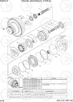 417B TRAVEL MOTOR(2/2, TYPE 6) R250LC-9, Hyundai