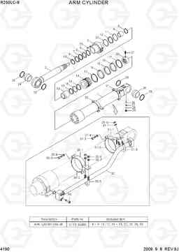 4190 ARM CYLINDER R250LC-9, Hyundai