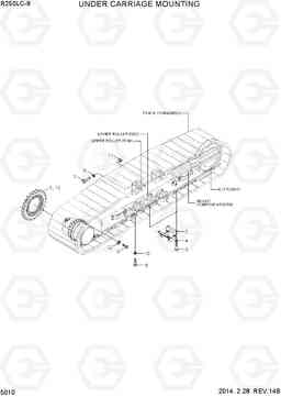 5010 UNDERCARRIAGE MOUNTING R250LC-9, Hyundai