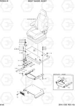 6140 SEAT BASE ASSY R250LC-9, Hyundai