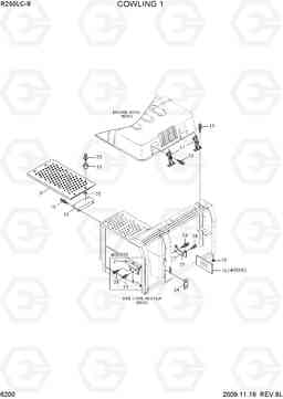 6200 COWLING 1 R250LC-9, Hyundai