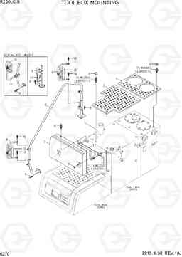 6270 TOOL BOX MOUNTING R250LC-9, Hyundai