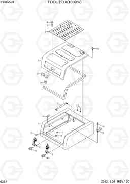 6281 TOOL BOX(#0008-) R250LC-9, Hyundai