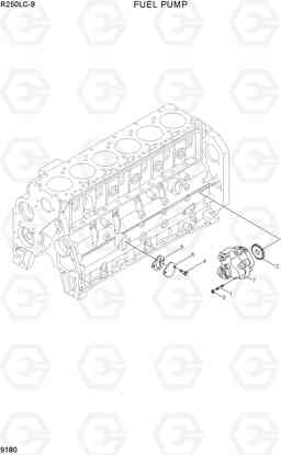 9180 FUEL PUMP R250LC-9, Hyundai