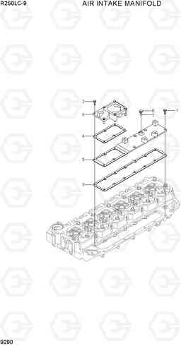 9290 AIR INTAKE MANIFOLD R250LC-9, Hyundai