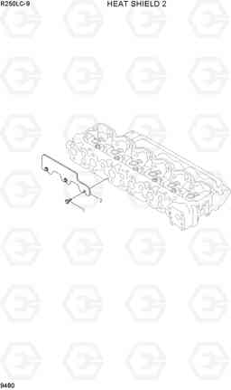 9480 HEAT SHIELD 2 R250LC-9, Hyundai