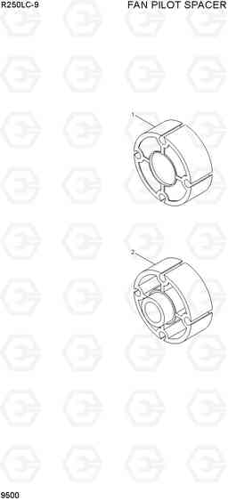 9500 FAN PILOT SPACER R250LC-9, Hyundai