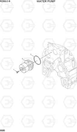 9580 WATER PUMP R250LC-9, Hyundai