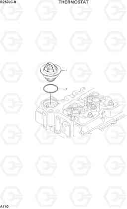 A110 THERMOSTAT R250LC-9, Hyundai