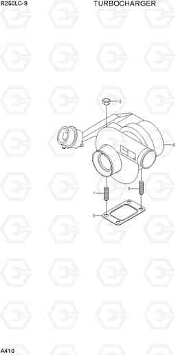 A410 TURBOCHARGER R250LC-9, Hyundai