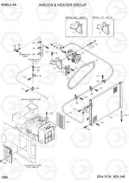 1090 AIRCON & HEATER GROUP R260LC-9A, Hyundai