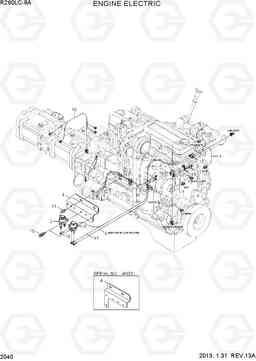 2040 ENGINE ELECTRIC R260LC-9A, Hyundai