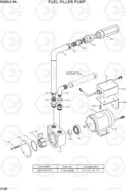 2100 FUEL FILLER PUMP R260LC-9A, Hyundai