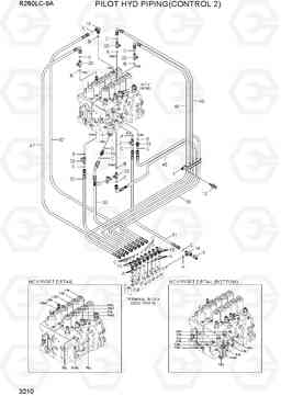 3210 PILOT HYD PIPING(CONTROL 2) R260LC-9A, Hyundai