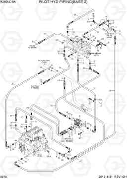 3270 PILOT HYD PIPING(BASE 2) R260LC-9A, Hyundai