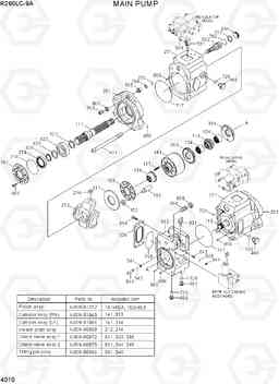 4010 MAIN PUMP R260LC-9A, Hyundai