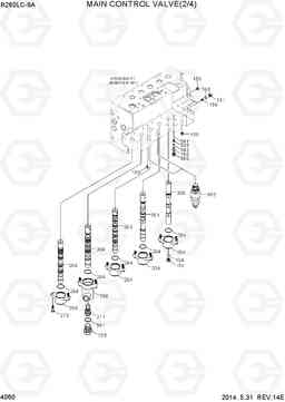 4060 MAIN CONTROL VALVE(2/4) R260LC-9A, Hyundai